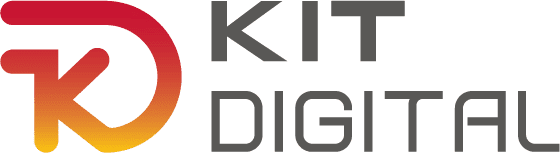 Logo de Kit Digital, un programa que impulsa la transformación digital de las pequeñas y medianas empresas en España.